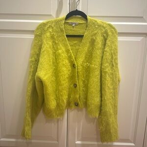 MADEWELL, size medium green/ yellow cozy sweater